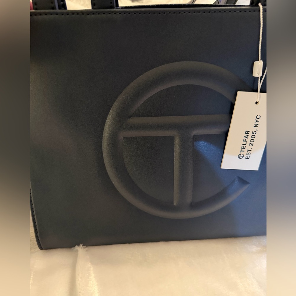 Telfar Schmedium Navy Blue Shopping Bag - Picture 5 of 14
